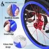 22Inch/20Inch Rear Wheel Sports Wheelchair Cover, Wheelchair Handrim Covers, Non-Slip Wear-Resistant, for Improve Grip And Tractio,04,20in view 3