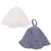 Muteitt 2 Pcs Sauna Hat Felt Head Protection Bath Anti Heat Free Size Russian Style Shower Cap Sauna Hat Absorbent for Bathing or Steaming view 1