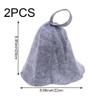 Muteitt 2 Pcs Sauna Hat Felt Head Protection Bath Anti Heat Free Size Russian Style Shower Cap Sauna Hat Absorbent for Bathing or Steaming view 2