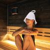 Muteitt 2 Pcs Sauna Hat Felt Head Protection Bath Anti Heat Free Size Russian Style Shower Cap Sauna Hat Absorbent for Bathing or Steaming view 4