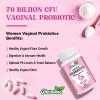 Vaginal Probiotics for Women, 70 Billion CFU, 7 Strains with Prebiotic Blend, 13-in-1 Intimate Probiotic for pH Balance, Urinary & Immune Health, Vegan Capsules (60 Count (Pack of 2)) view 3
