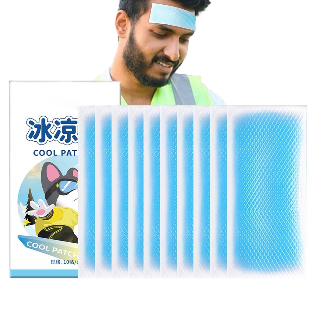 Cool Patch Cooling Gel Patch, Cool Summer Stickers, Physical Cooling Gel Patch | Fever Relief Sheets for Kids, Fever Reducer for Cooling Relief,