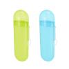 YKuzLx 2 Packs Toothbrush Travel Case, Portable Travel Toothbrush Holder for Travel, Business Trip, School, Camping, Home (Blue+Green) view 1