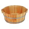 1 Pc Wooden Foot Spa Basin Tub for Soaking Feet - Solid Wood Foot Tub for Fatigue Relief and Relaxation - Foot Massage Bucket for Home Spa Treatment(13.8x6.3 Inch) view 3