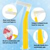 20 Pieces Interdental Brushes, Soft Dental Brushes for Teeth and Gums, Gap Brush with Non-Slip Handle, Angled Head Tooth Picks Floss Sticks Dental Floss Brushes for Braces Oral Cleaning view 2
