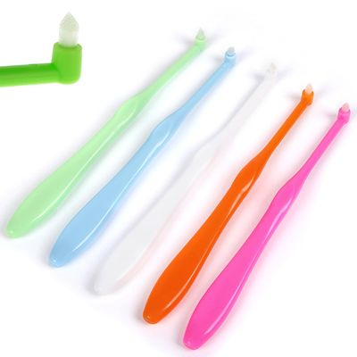 JOYVOX 5 Pcs Interspace Toothbrushes, Single Tufted Toothbrushes with Soft Bristles, Ergonomic Handle for Precise Cleaning, Ideal for Braces and Implants, Gentle on Sensitive Gums and Teeth