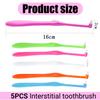 JOYVOX 5 Pcs Interspace Toothbrushes, Single Tufted Toothbrushes with Soft Bristles, Ergonomic Handle for Precise Cleaning, Ideal for Braces and Implants, Gentle on Sensitive Gums and Teeth view 2