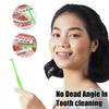 JOYVOX 5 Pcs Interspace Toothbrushes, Single Tufted Toothbrushes with Soft Bristles, Ergonomic Handle for Precise Cleaning, Ideal for Braces and Implants, Gentle on Sensitive Gums and Teeth view 4