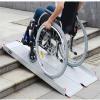 182 * 72cm Loading Ramps, Threshold Ramp, Foldable Aluminum Alloy Springboard Ramp, Wheelchair Trolley Ramp Anti-Slip Threshold Ramp For Garages, Scooter, Stairs, Curbs, Doorways, Easy To Carry view 3