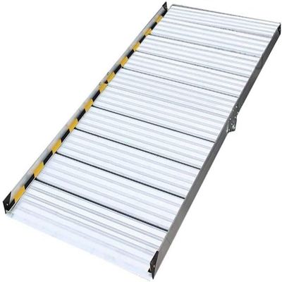 QYMLSH 1.66m(5.5ft) Aluminum Lightweight Portable Mobile Pedal Climbing Board, Loading Ramps,Threshold Ramp, Curb Ramp Door Stairs Wheelchair Threshold Barrier-free Ramps(1.98m(6.5ft))