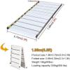 QYMLSH 1.66m(5.5ft) Aluminum Lightweight Portable Mobile Pedal Climbing Board, Loading Ramps,Threshold Ramp, Curb Ramp Door Stairs Wheelchair Threshold Barrier-free Ramps(1.98m(6.5ft)) view 3