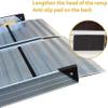 QYMLSH 1.66m(5.5ft) Aluminum Lightweight Portable Mobile Pedal Climbing Board, Loading Ramps,Threshold Ramp, Curb Ramp Door Stairs Wheelchair Threshold Barrier-free Ramps(1.98m(6.5ft)) view 4