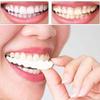 2 Pairs Fake Teeth Temporary Denture Teeth Veneer Clip in Veneers Teeth,Snap on Veneers Teeth Top and Bottom, Confidence Smile Dentures Veneers Fake Teeth for Men And Women Cover Bad Teeth view 2