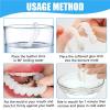 2 Pairs Fake Teeth Temporary Denture Teeth Veneer Clip in Veneers Teeth,Snap on Veneers Teeth Top and Bottom, Confidence Smile Dentures Veneers Fake Teeth for Men And Women Cover Bad Teeth view 3