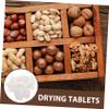 BIUDECO Plant Fibre Desiccant Sheets Moisture Absorbers for Food Storage 100pcs Absorbent Discs with Portable Design, White for Food Jar and Car Interiors view 3
