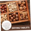 TOPBATHY 100pcs Food Grade Plant Fibre Drying Discs Moisture Absorbent Desiccant for Biscuit and Food Storage with Portable Design, for Kitchen and Study Rooms view 2