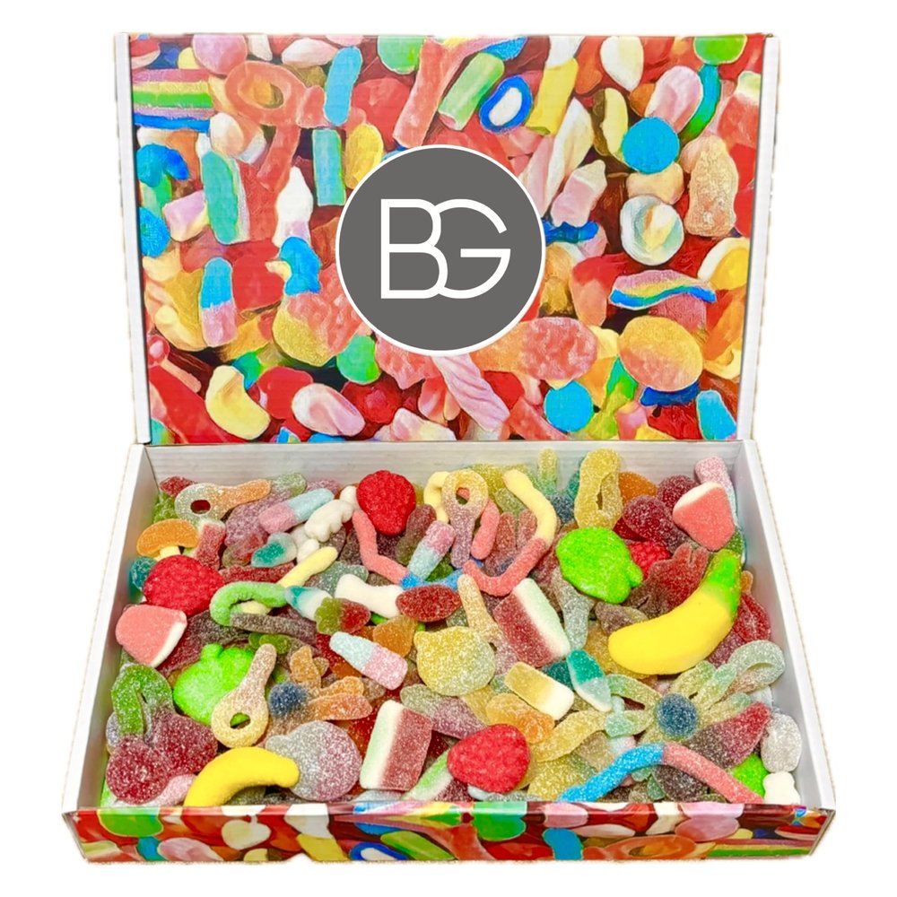 BG Pick & Mix Sweets - Large 800g Retro Hamper Candy Sweeties Present Movie Night Gift Box (FIZZY)