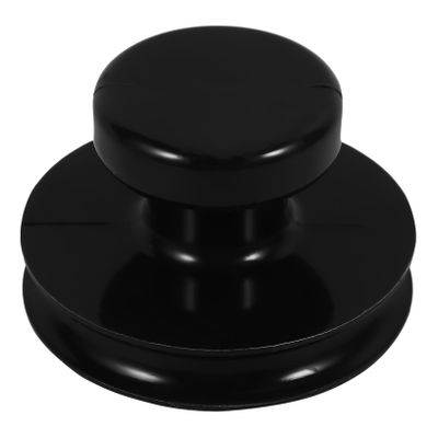 SOLUSTRE 2pcs Tibetan Singing Bowl Holder Lifter for Meditation Sound Chakra Black Handle Nepal Authentic Handicraft Bowl for Yoga and Mindfulness Practice
