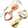 HTFKFW Zip puller zip replacement puller 10/20/50Pcs Metal Zipper Sliders for Nylon Zippers Garment Zips Head Puller Bag Repair Kits DIY Sewing Accessories-KY075-Gold,No5,20Pcs 9 50PCS(4,10Pcs) view 2