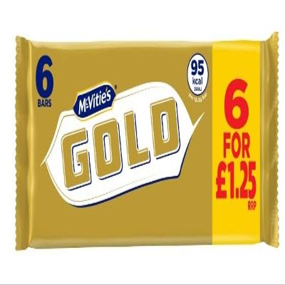 18 X Gold Crunchy Biscuit Bars with a Caramel Flavour Coating 106g Delicious Tasty And Twisty Treat Gift Hamper For Birthday,Christmas,Easter