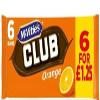 12 X Orange Club Biscuit Bar Pack 132g Delicious Tasty And Twisty Treat Gift Hamper For Birthday,Christmas,Easter view 3