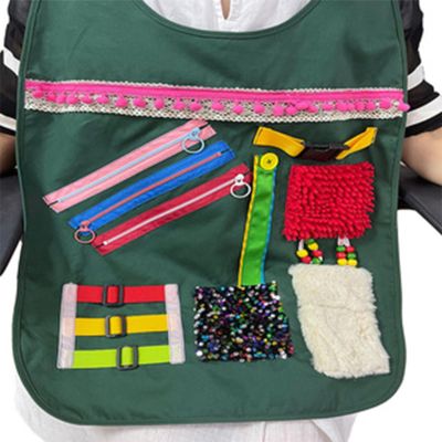 Bexdug Fidget Apron - Activities for Seniors - Elderly Care Products Grandma, People with Poor Memories Apron Fidget Toy