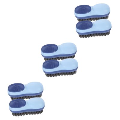 minkissy 6pcs Portable Clothes Washing Laundry Scrub Brush Multi-use Cleaning Brush for Laundry Scrubbing for Kitchen Small Cleaning Tasks
