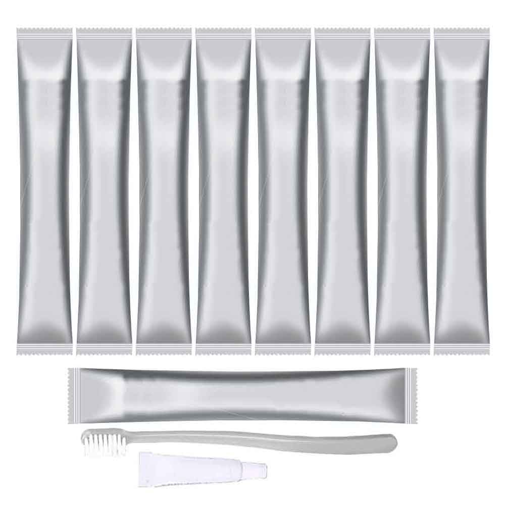 10PCS Luxury Portable Individually Wrapped Disposable Toothbrushes Kit with Toothpaste, Soft Bristles Disposable Travel Toothbrush Set, Guests Toothbrush, Perfect for Home,Hotel,Camping,Travel