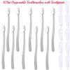 10PCS Luxury Portable Individually Wrapped Disposable Toothbrushes Kit with Toothpaste, Soft Bristles Disposable Travel Toothbrush Set, Guests Toothbrush, Perfect for Home,Hotel,Camping,Travel view 4