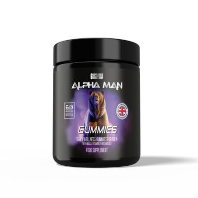 Alpha Man Gummies, with Maca, Vitamin B6, B12, Ashwagandha, L-Arginine, Tribulus Terrestris, 60 Gummies