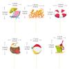 30 Pack Summer Beach Cupcake Toppers Hello Summer Birthday Cupcake Picks Party Decorations Hawaii Beach Theme Birthday Party Cake Decorations (Beach) view 2