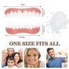 Giural Dentures False Teeth Cosmetic Teeth, Comfortable Snap on Veneers Teeth for Extended Wear, Top and Bottom Teeth Veneers for Men and Women,1 pair view 2