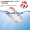 Giural Dentures False Teeth Cosmetic Teeth, Comfortable Snap on Veneers Teeth for Extended Wear, Top and Bottom Teeth Veneers for Men and Women,1 pair view 3