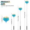 Cobweb Duster with Pole, 10ft Stainless Steel Pole Cobweb Brush with Medium-Stiff Bristles for Walls Beams Shelves Iight Fixtures and Window Screens view 2