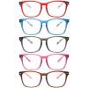 ZONLON 5 Pack Reading Glasses for Women Men Blue Light Blocking Spring Hinges Fashion Lightweight Computer Readers (5C3, 3.5+) view 1