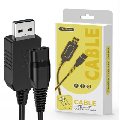 4.3V A00390 USB Charger Cable Compatible with Philips OneBlade & Norelco, Mellbree Shaver Charger Compatible with QP2520, QP2620, MG3720, MG5730, BT3206, and More
