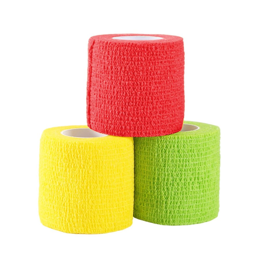 Adhesive Elastic Bandage Wrap | Breathable Elastic Cohesive Bandage for Athletics - Colorful Tape Rolls, Cohesive Bandage, Stylish Support for Swelling, Wrist Sprains