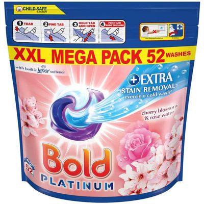 Bolld Platinum Pods 52W - Cherry Blossom & Rose Water - Crafted With Authentic Ingredients And Infused With The Delicate Fragrance Of Cherry Blossom.