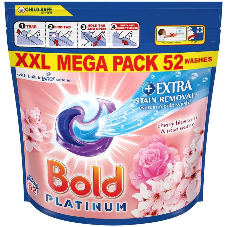 Bolld Platinum Pods 52W - Cherry Blossom & Rose Water - Crafted With Authentic Ingredients And Infused With The Delicate Fragrance Of Cherry Blossom.