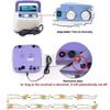 4 Cavity Electric Air Compression Leg Massager Wraps Foot Ankles Waist Arm Calf Massage Machine, Full Body Massager Electric Pressotherapy Healthcare Rehabilitation Physiotherapy Pain R(Color:1 Waist) view 4