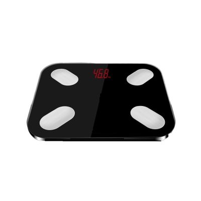 Body Fat Scale Floor Scientific Smart Electronic LED Digital Weight Bathroom Balance Bluetooth(Black)