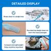 RIGENO Nose Hair Scissors, Double Sided Nose Hair Clippers, Portable Nose Hair Trimmer Nose Hair Removal, 360 Rotating Nasal Hair Cutter, Manual Nose Hair Trimmer for Men Women 3pcs (Blue) view 4