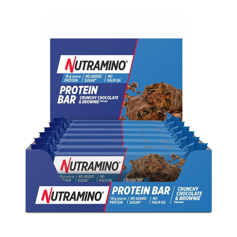 Nutramino Protein Bar Crunchy Chocolate & Brownie Flavor, 12x55g