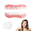 1 Pair Clip in Veneers Teeth False Teeth Repair Kit, Instant Veneers Dentures Covering Top and Bottom Teeth, Temporary Dentures Silicone for Men and Women with Bad Teeth view 1