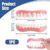 1 Pair Clip in Veneers Teeth False Teeth Repair Kit, Instant Veneers Dentures Covering Top and Bottom Teeth, Temporary Dentures Silicone for Men and Women with Bad Teeth view 2