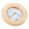 Qcwwy Real Time Monitoring Sauna Hygrothermograph Wooden Sauna Thermometer and Hygrometer for Sauna Room Temperature and Humidity view 2