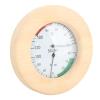 Qcwwy Real Time Monitoring Sauna Hygrothermograph Wooden Sauna Thermometer and Hygrometer for Sauna Room Temperature and Humidity view 3