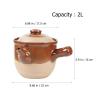 SFQEVHRZ Ceramic casserole Casserole Clay Cooking Pot Retro Skillet Decoction Pot Pottery Clay Medicine Pot Casserole with Lid Ancient Cookware for Medicine Soup view 2