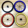Dremdo Wheelchair Push Rim Covers 22/24In Rear Wheel Sports Wheelchair Cover, Non-Slip Wear-Resistant Hand Push Cover, Silicone Hand Push Cover-Improve Grip And Traction,4,22in view 4