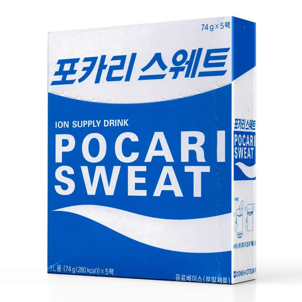 Pocari Sweat Korean Donga Otsuka Ion Supply Energy Sport Functional Drink Powder (74g*5) 370g